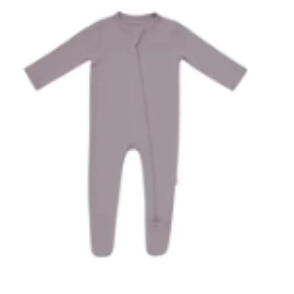 Kyte BABY: Zippered Footie in Mushroom 6-12 Months